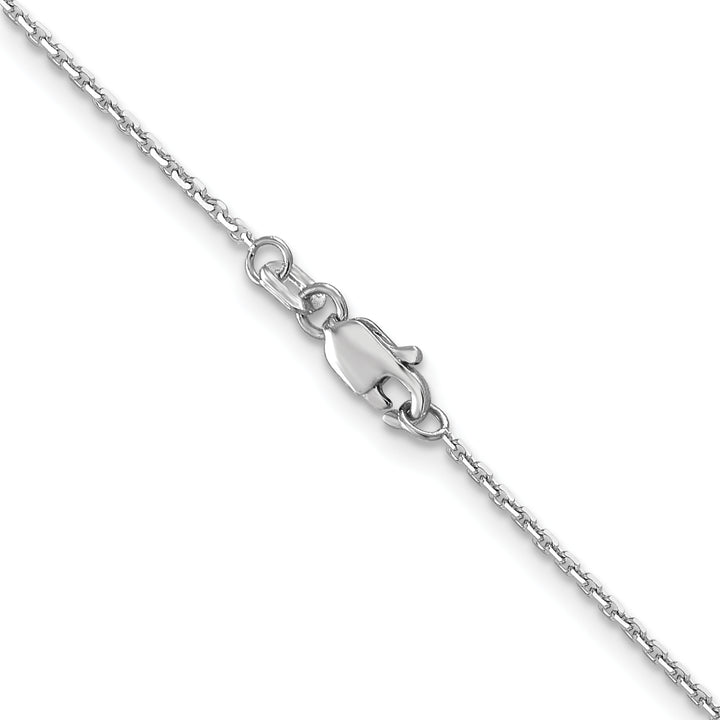 10K White Gold 1.2mm D.C. Cable Chain