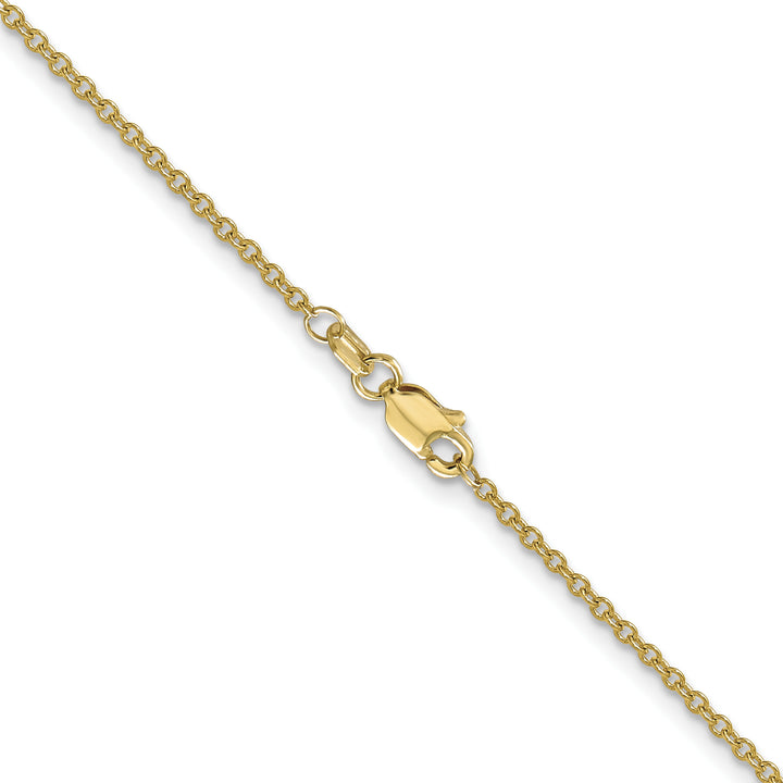 10K Yellow Gold 1.5mm Cable Chain