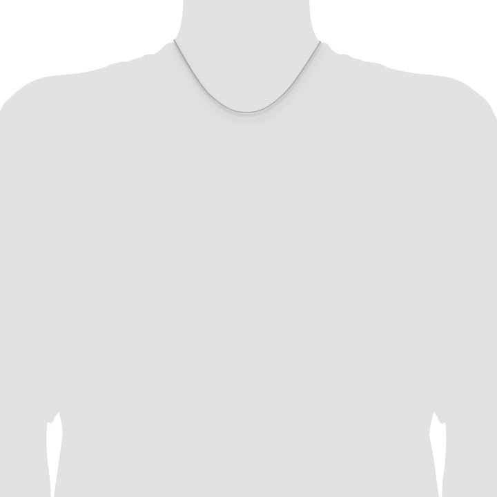 10K White Gold 1.5mm Cable Chain