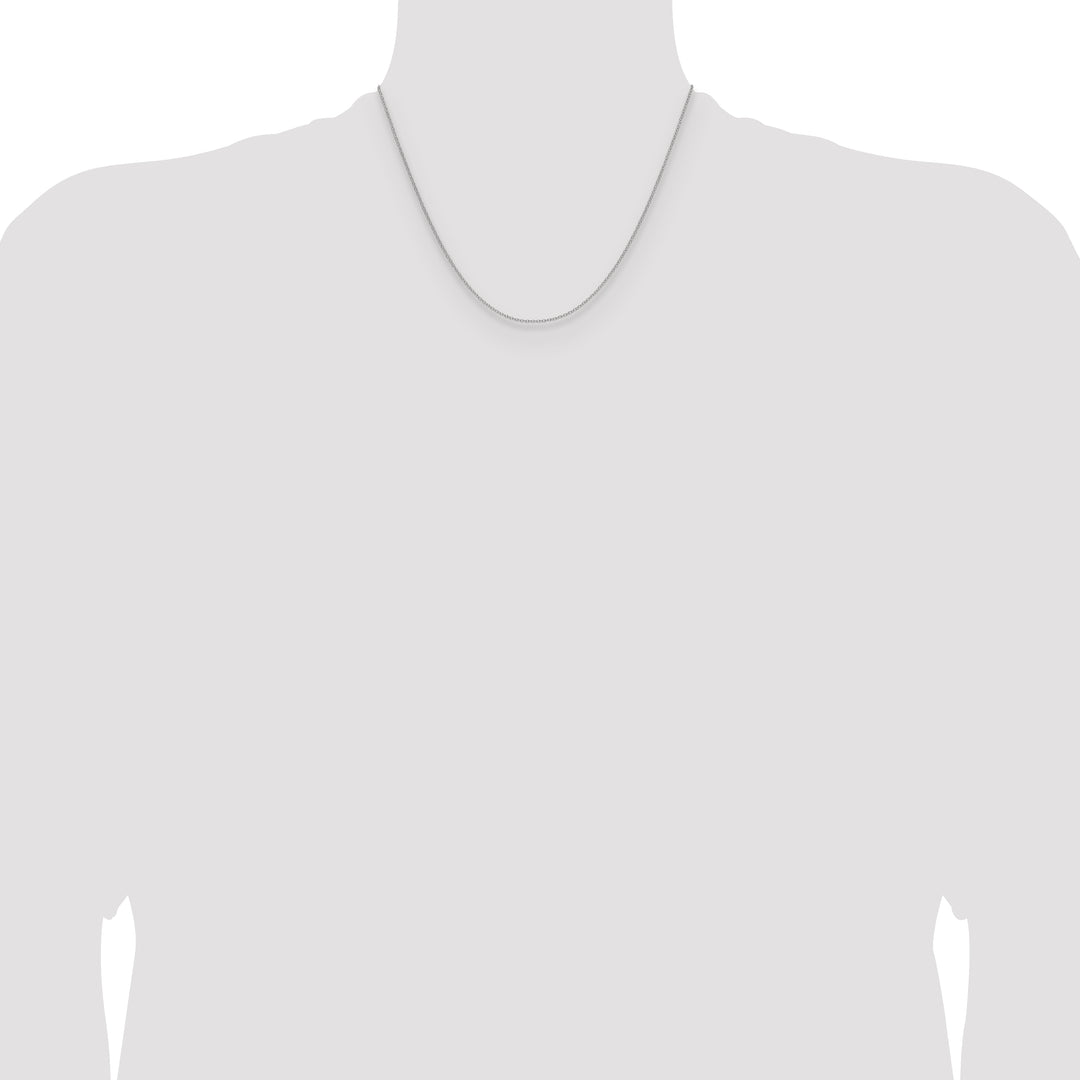 10K White Gold 1.5mm Cable Chain