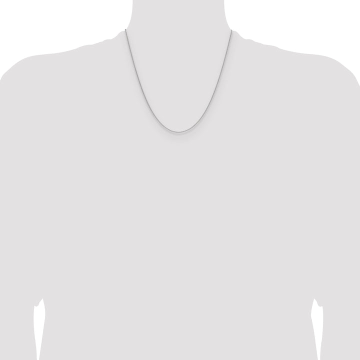 10K White Gold 1.5mm Cable Chain