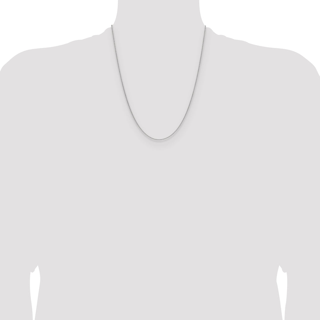 10K White Gold 1.5mm Cable Chain