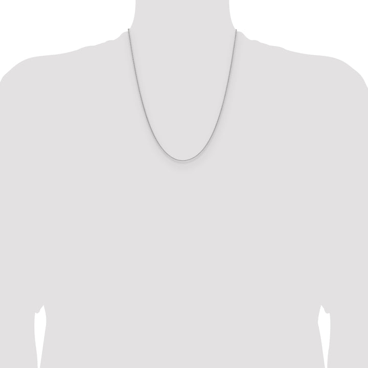 10K White Gold 1.5mm Cable Chain