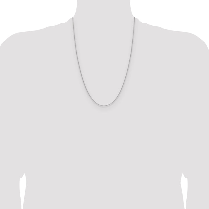 10K White Gold 1.5mm Cable Chain