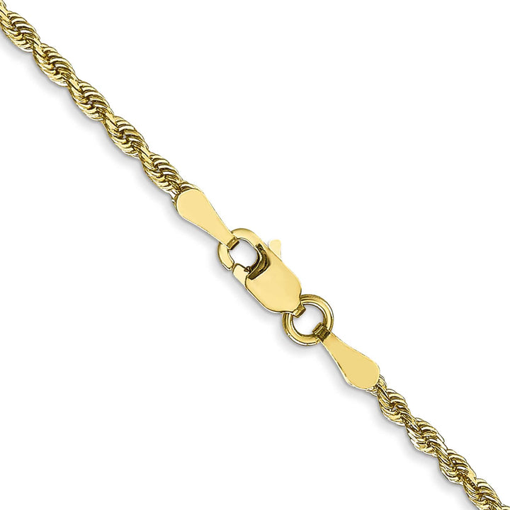 10K Yellow Gold 2mm D.C. Quadruple Rope Chain