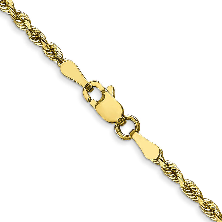 10K Yellow Gold 2.25mm D.C. Quadruple Rope Chain