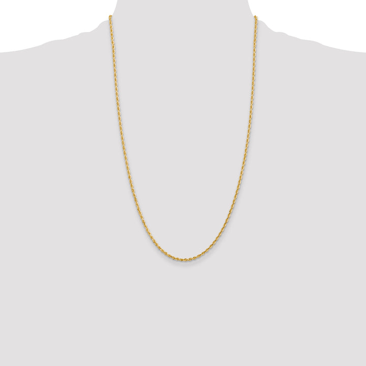 10K Yellow Gold 2.25mm D.C. Quadruple Rope Chain