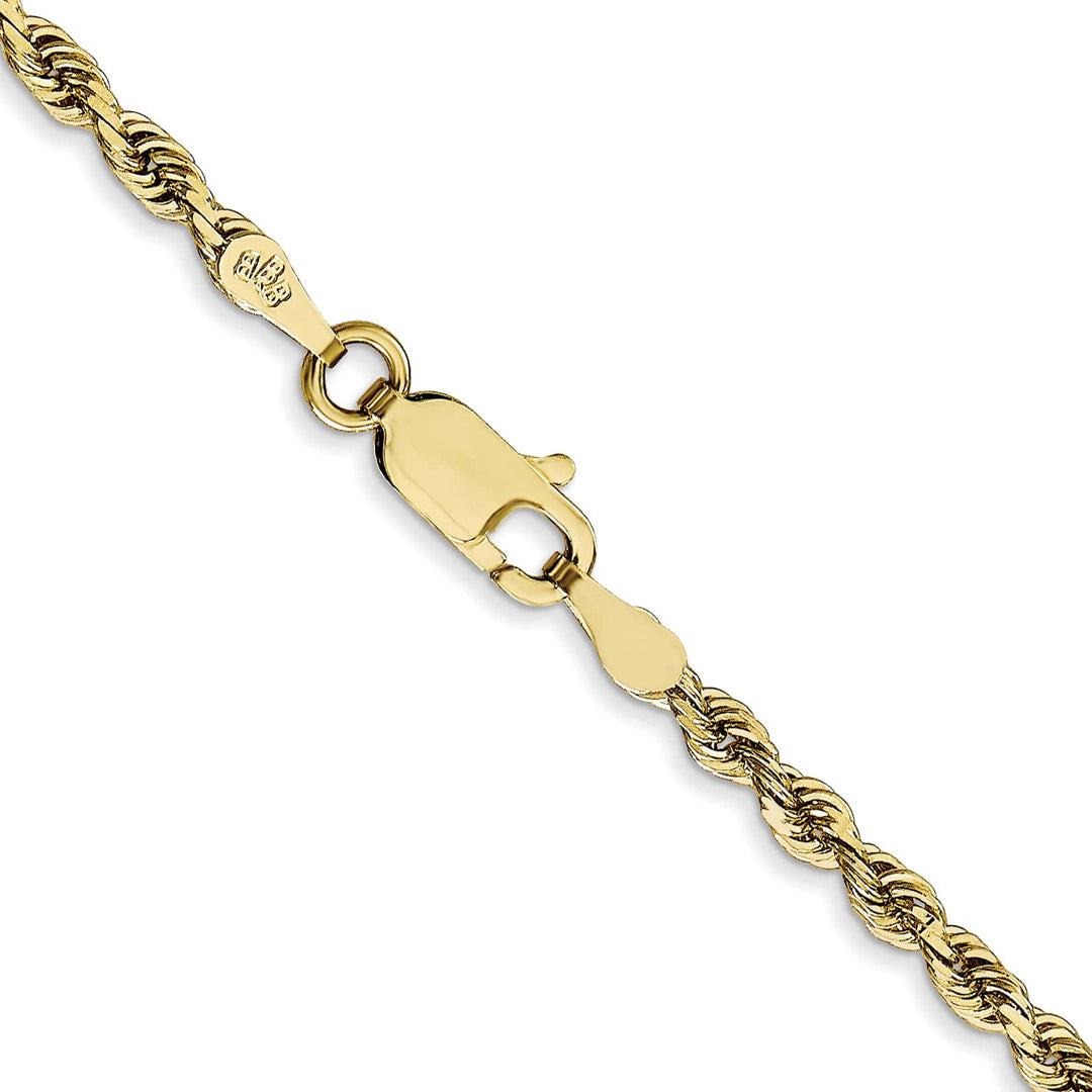 10K Yellow Gold 2.75mm D.C. Quadruple Rope Chain