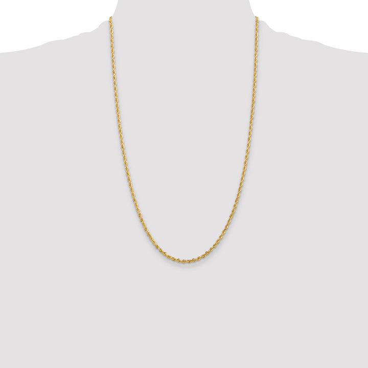 10K Yellow Gold 2.75mm D.C. Quadruple Rope Chain