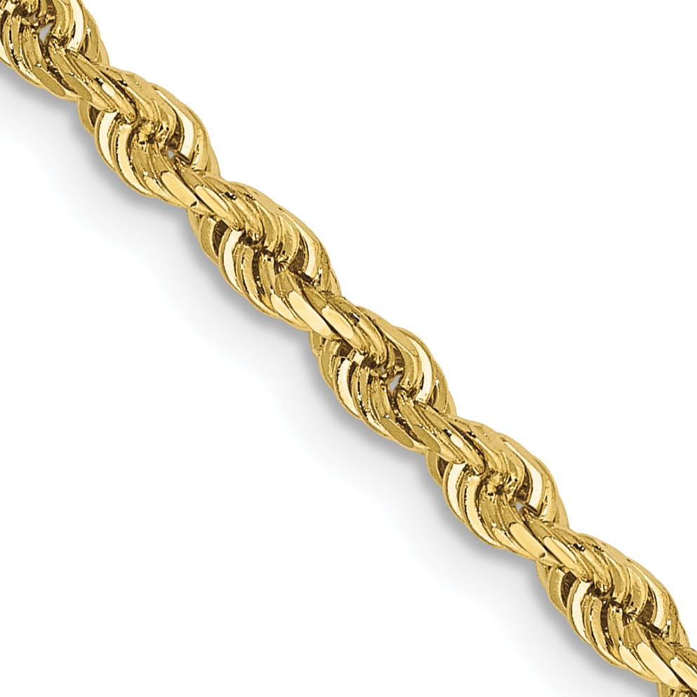 10K Yellow Gold 2.75mm D.C. Quadruple Rope Chain