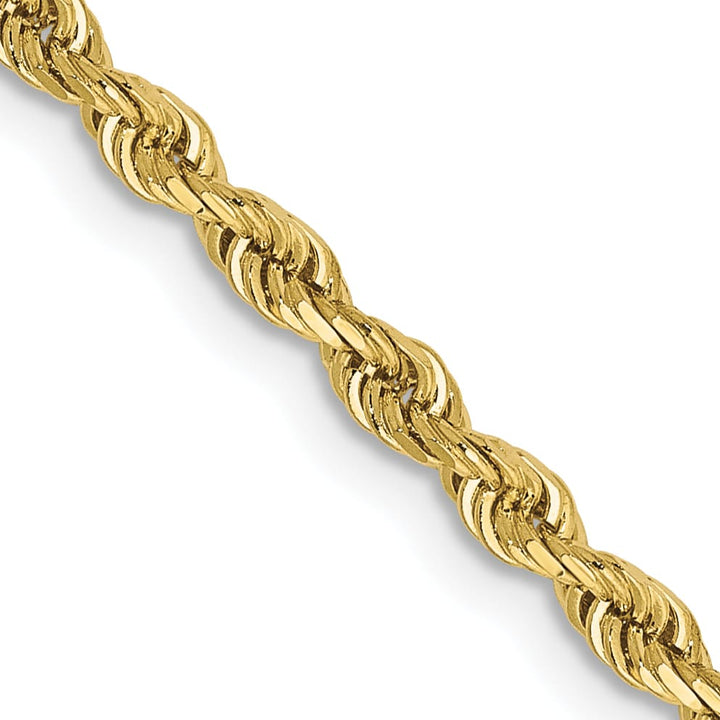 10K Yellow Gold 2.75mm D.C. Quadruple Rope Chain