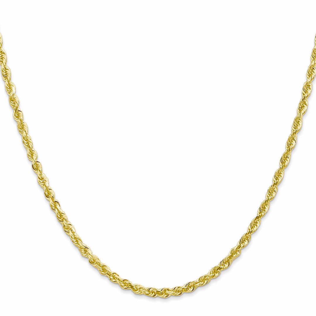 10K Yellow Gold 3mm D.C. Quadruple Rope Chain
