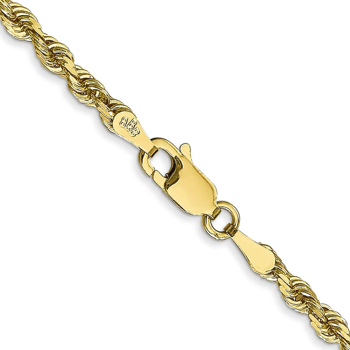10K Yellow Gold 3mm D.C. Quadruple Rope Chain