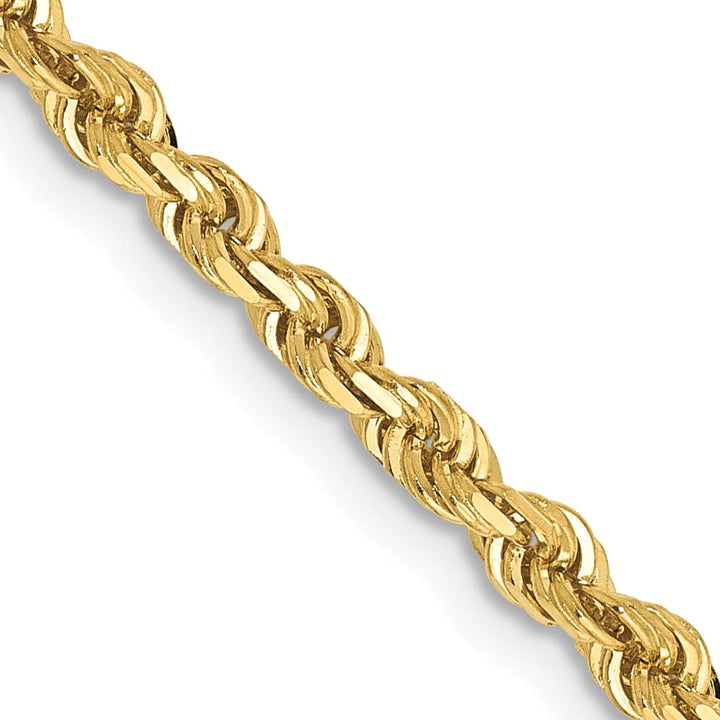 10K Yellow Gold 3mm D.C. Quadruple Rope Chain