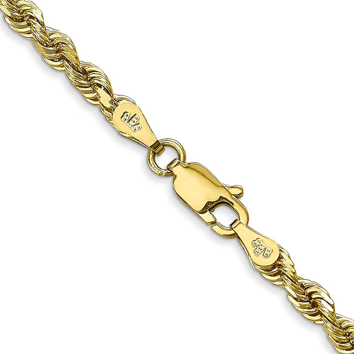 10K Yellow Gold 3.35mm D.C. Quadruple Rope Chain