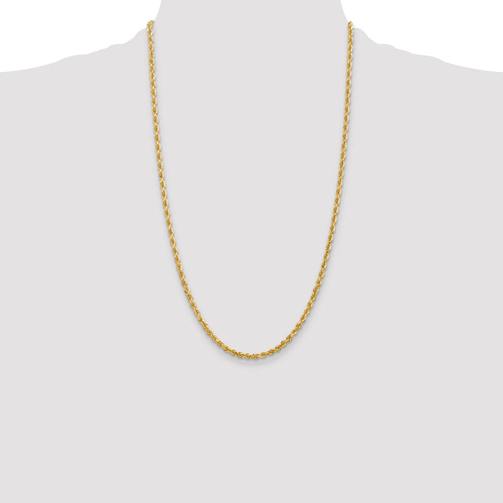 10K Yellow Gold 3.35mm D.C. Quadruple Rope Chain