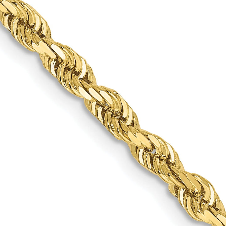 10K Yellow Gold 3.35mm D.C. Quadruple Rope Chain