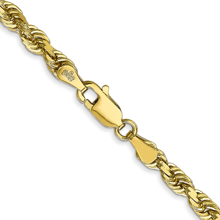10K Yellow Gold 4mm D.C. Quadruple Rope Chain