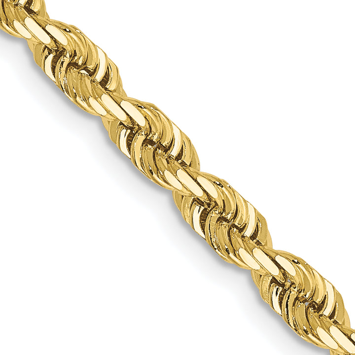 10K Yellow Gold 4mm D.C. Quadruple Rope Chain