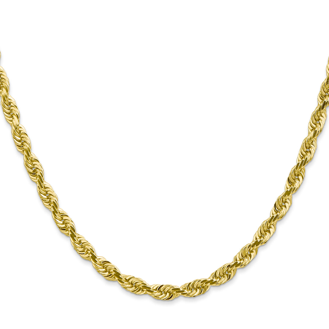 10K Yellow Gold 4.5mm D.C. Quadruple Rope Chain