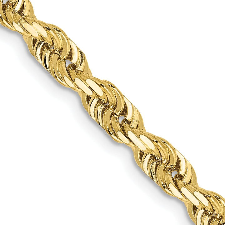 10K Yellow Gold 4.5mm D.C. Quadruple Rope Chain