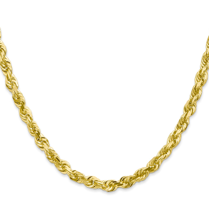 10K Yellow Gold 5mm D.C. Quadruple Rope Chain
