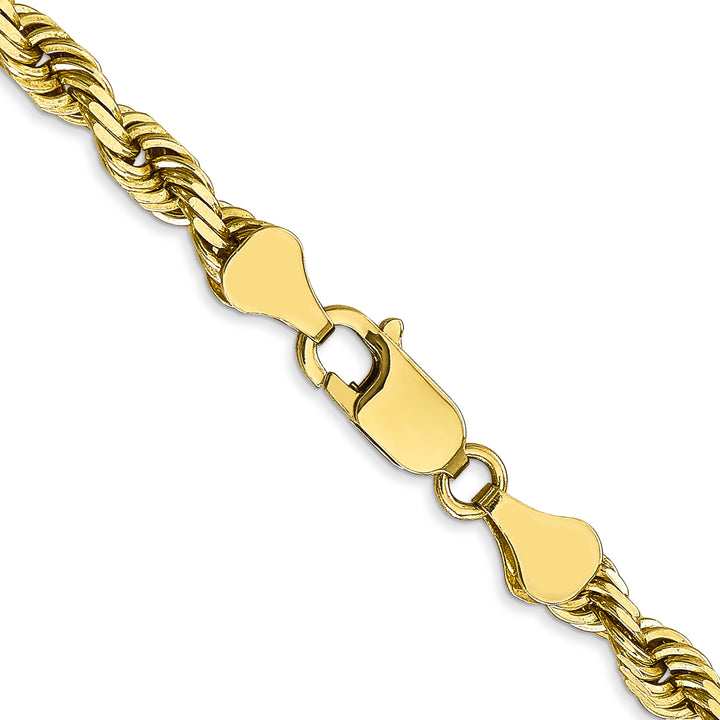 10K Yellow Gold 5mm D.C. Quadruple Rope Chain