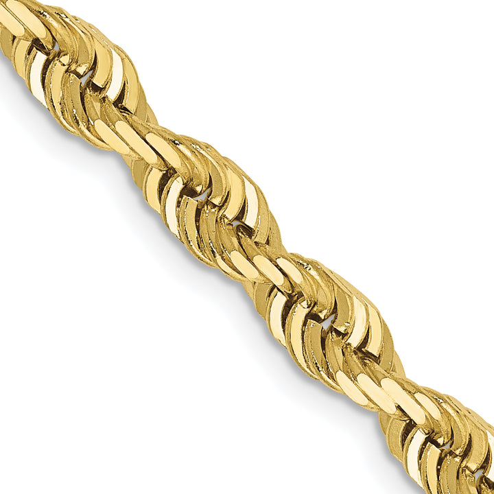 10K Yellow Gold 5mm D.C. Quadruple Rope Chain