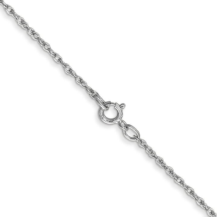 10K White Gold .8mm Lite-Baby Rope Chain