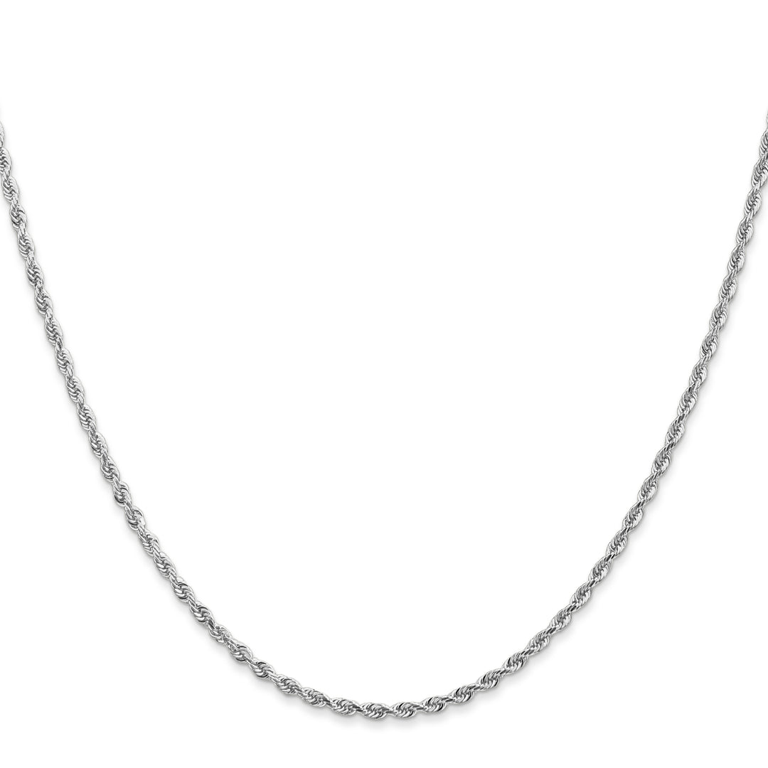 10K White Gold 2mm D.C. Quadruple Rope Chain