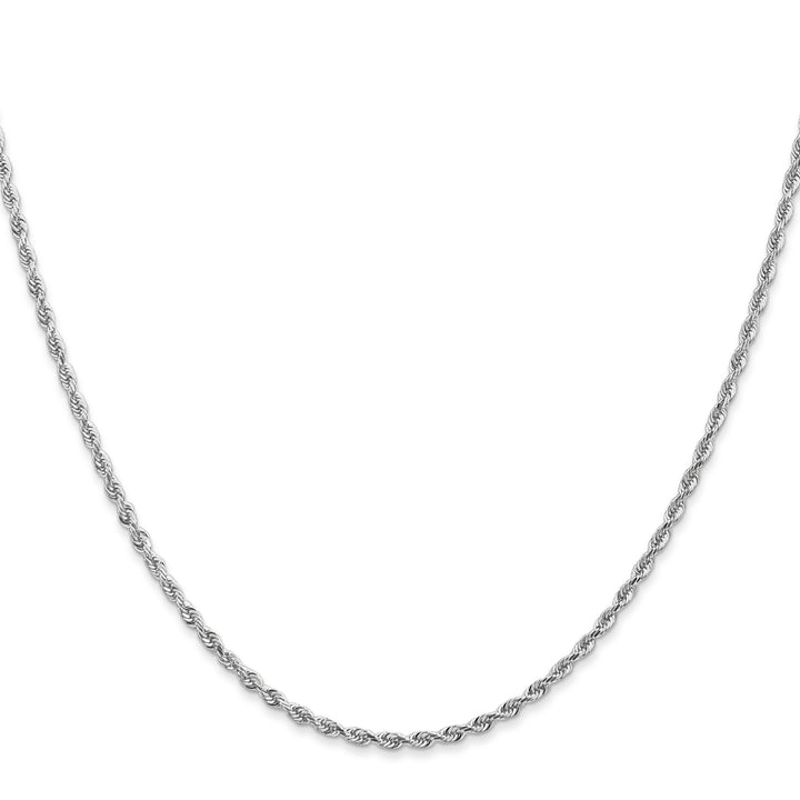 10K White Gold 2mm D.C. Quadruple Rope Chain