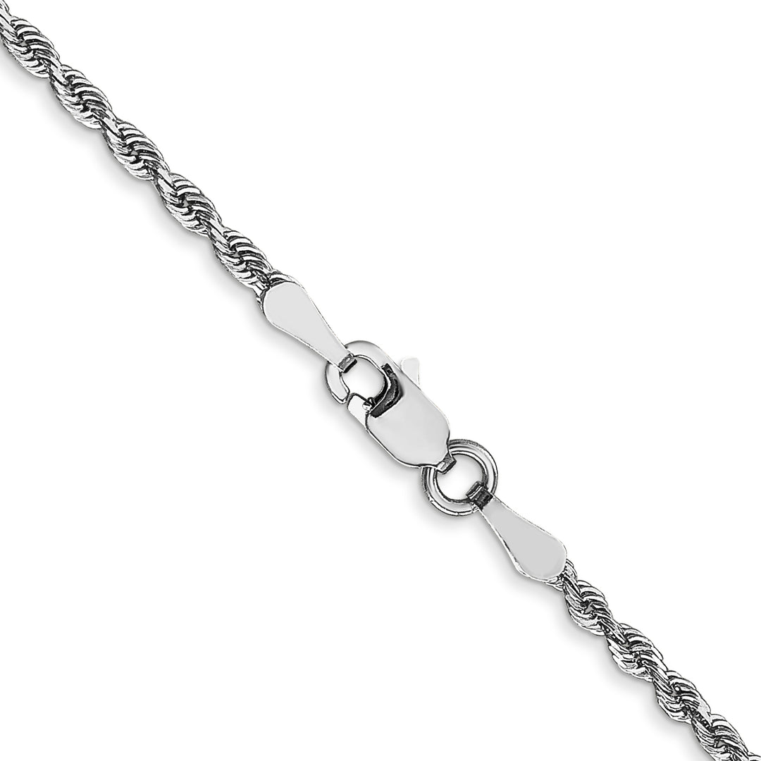 10K White Gold 2mm D.C. Quadruple Rope Chain