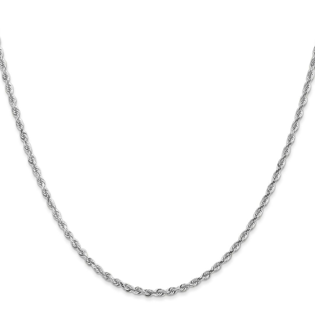 10K White Gold 2.25mm D.C. Quadruple Rope Chain