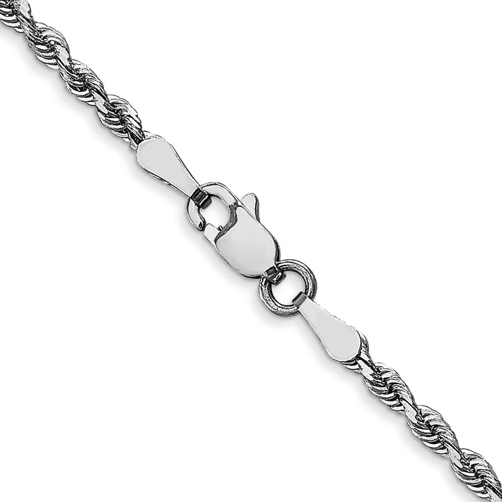 10K White Gold 2.25mm D.C. Quadruple Rope Chain