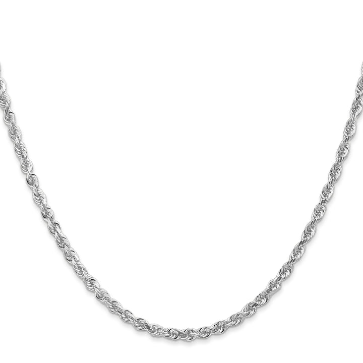 10K White Gold 3mm D.C. Quadruple Rope Chain