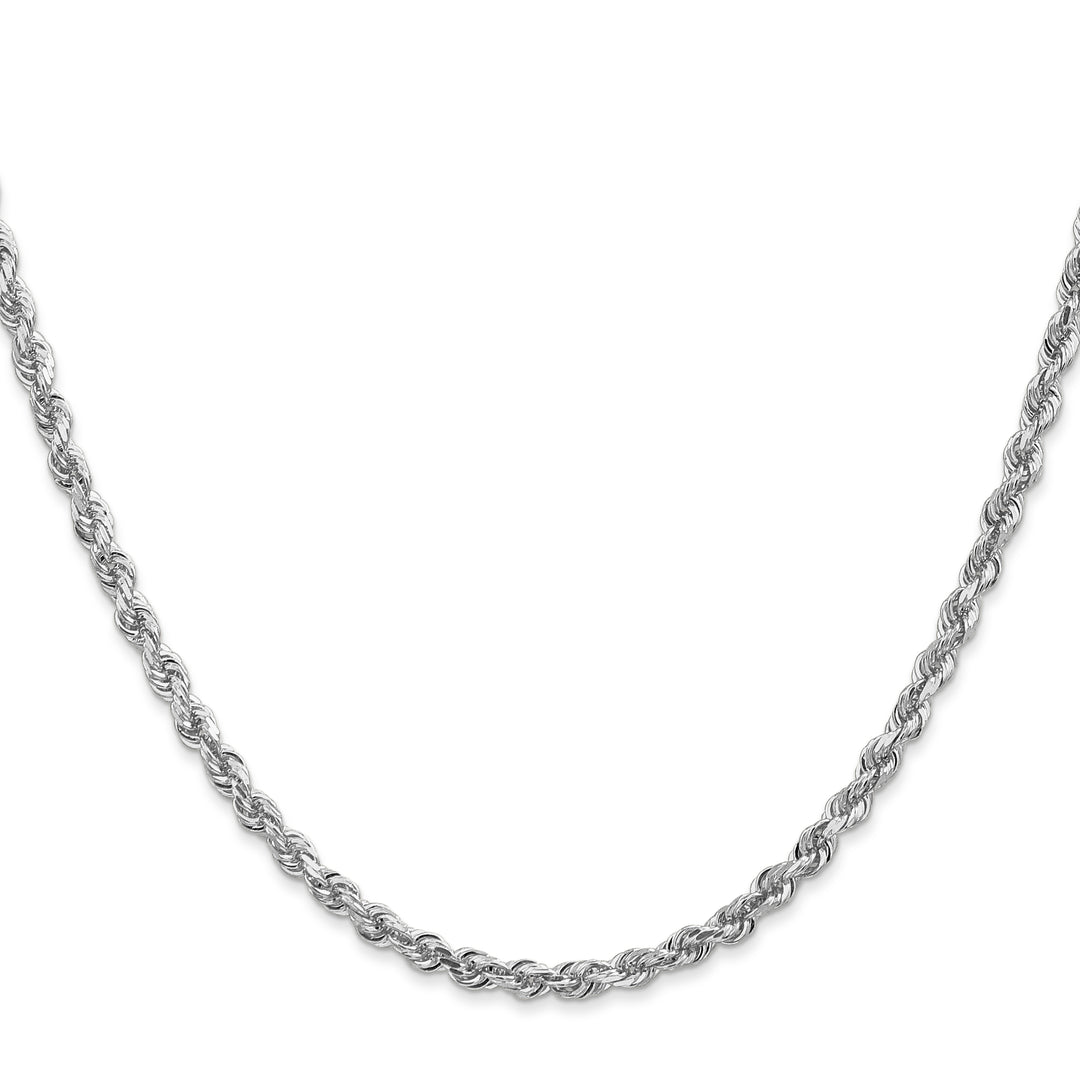 10K White Gold 3.35mm D.C. Quadruple Rope Chain