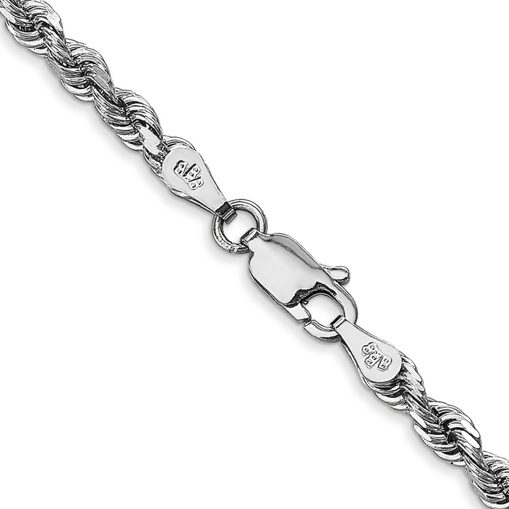 10K White Gold 3.35mm D.C. Quadruple Rope Chain