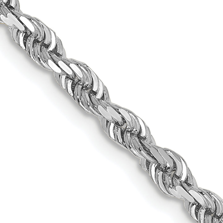 10K White Gold 3.35mm D.C. Quadruple Rope Chain