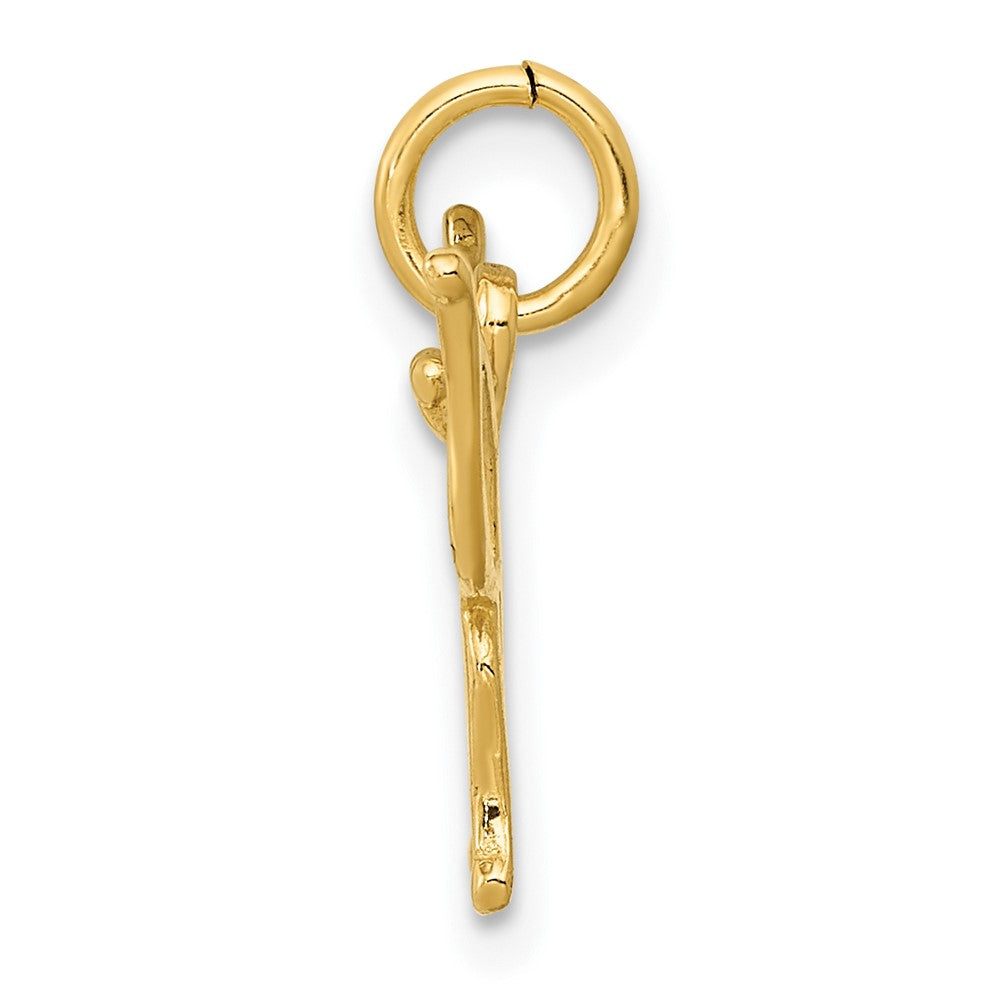 Lovely Rita's Pendants & Charms 10K Yellow Gold Solid Polished Cut-out Medium Butterfly Charm