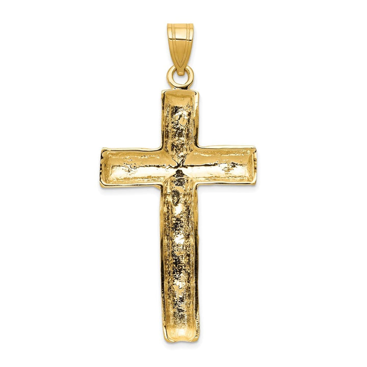 Lovely Rita's Pendants & Charms 10K Yellow Gold Solid Polished Extra Large Latin Crucifix Pendant