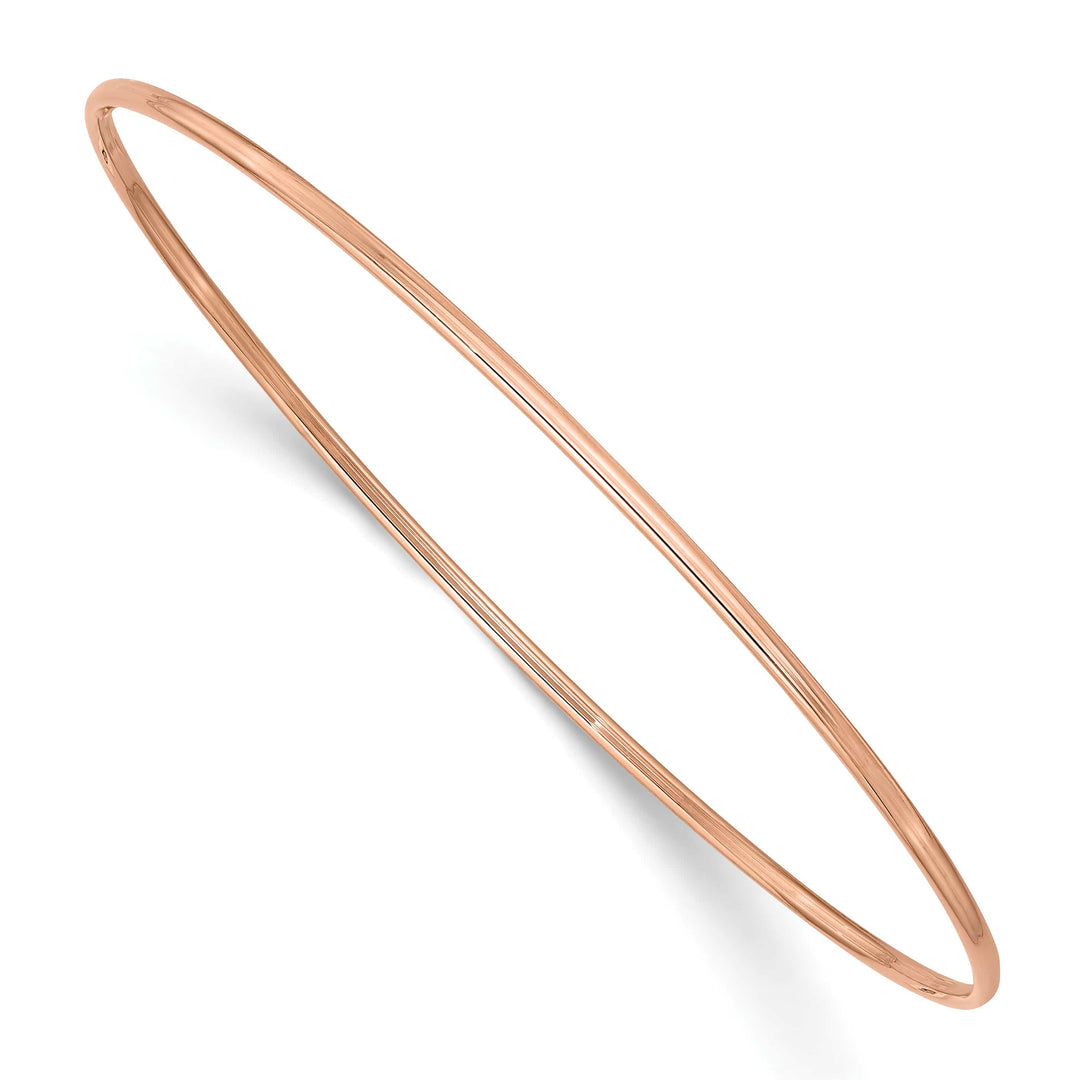 10K Rose Gold 1.5 mm Slip On Bangle