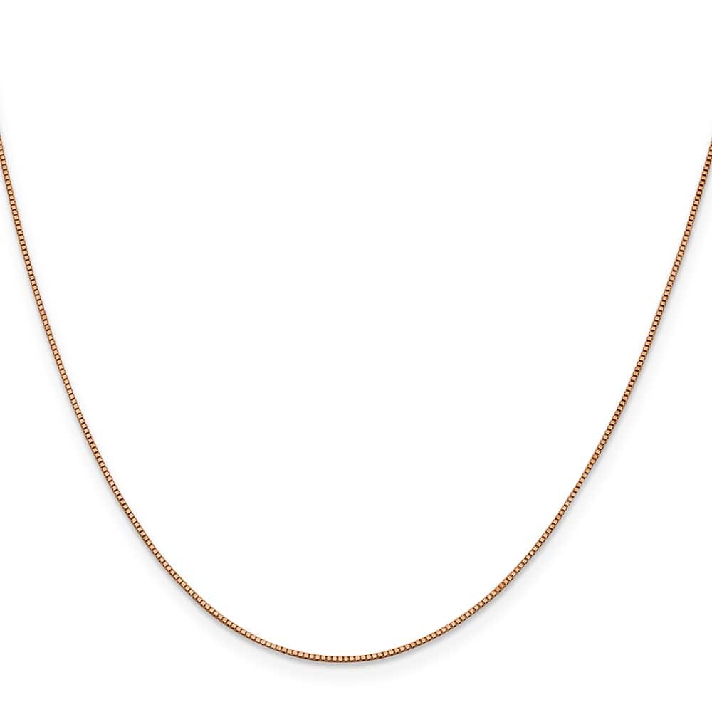 10K Rose Gold .70mm Box Chain