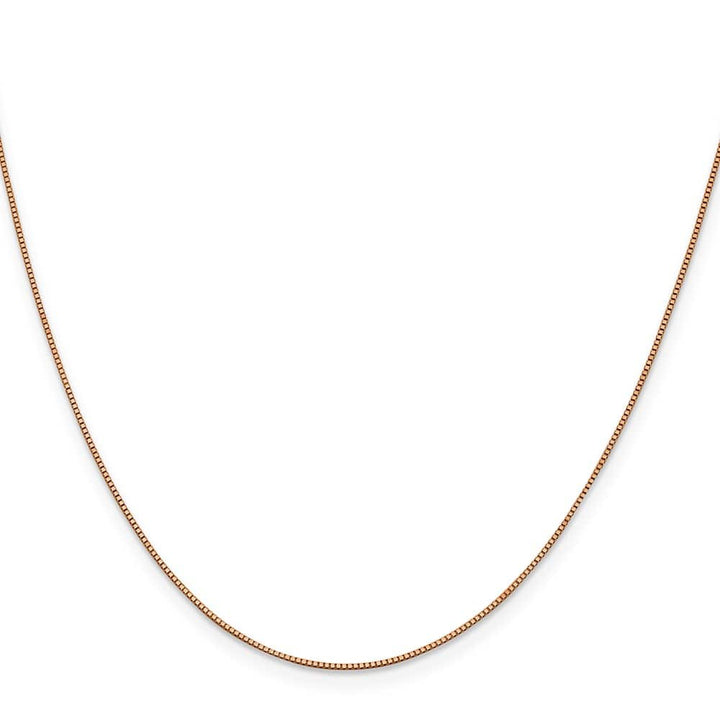 10K Rose Gold .70mm Box Chain