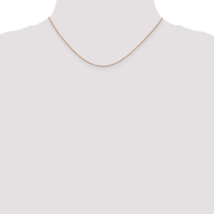 10K Rose Gold .70mm Box Chain Size 16