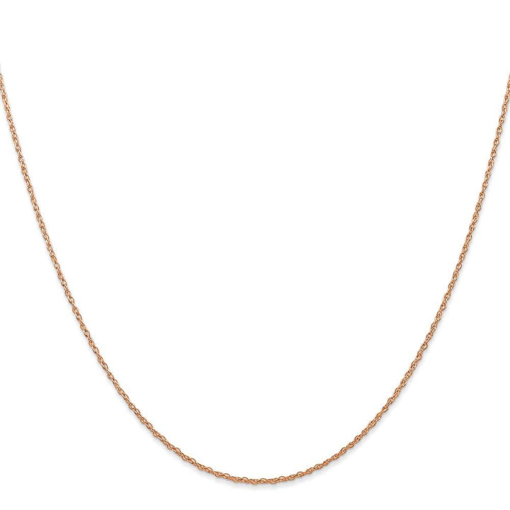 10K Rose Gold .7mm Carded Cable Rope Chain