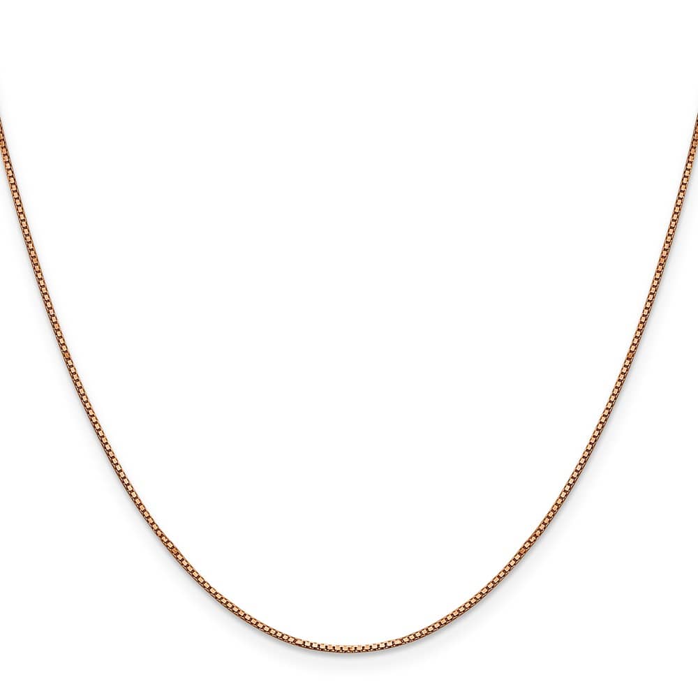 10K Rose Gold .9mm Box Chain