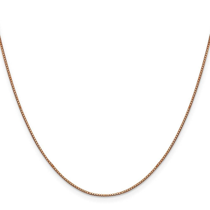10K Rose Gold .9mm Box Chain