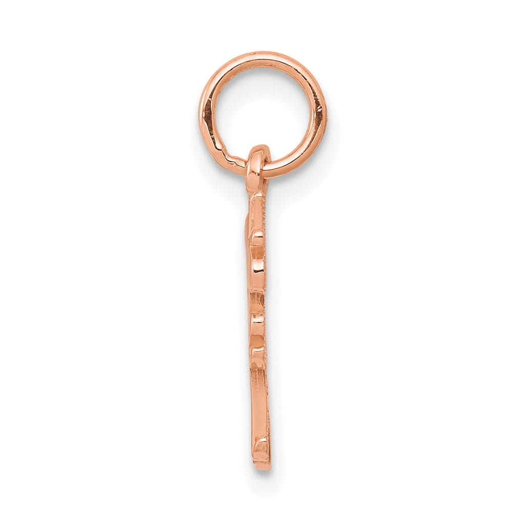 10K Rose Gold Solid Polished Medium Daddys Little Girl Charm