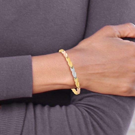 10K Two-Tone Gold Bracelet