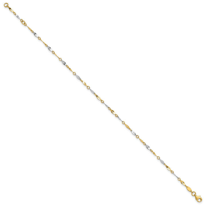 10K Two-Tone Gold Link, Other Anklet